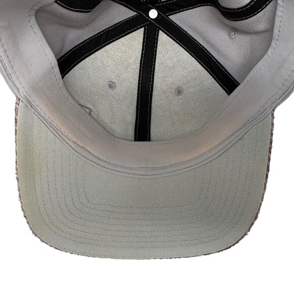 Adidas Trefoil Hat Cap Flex Fitted L Large Gray Red 6 Panel Wool Blend - Picture 5 of 12